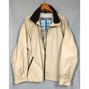 TRIBORD DECATHALON Waterproof Windproof Jacket Men XXL Tan Sailing Outdoor Man